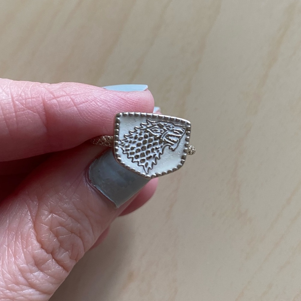 Game of Thrones Stark Signet sterling silver ring